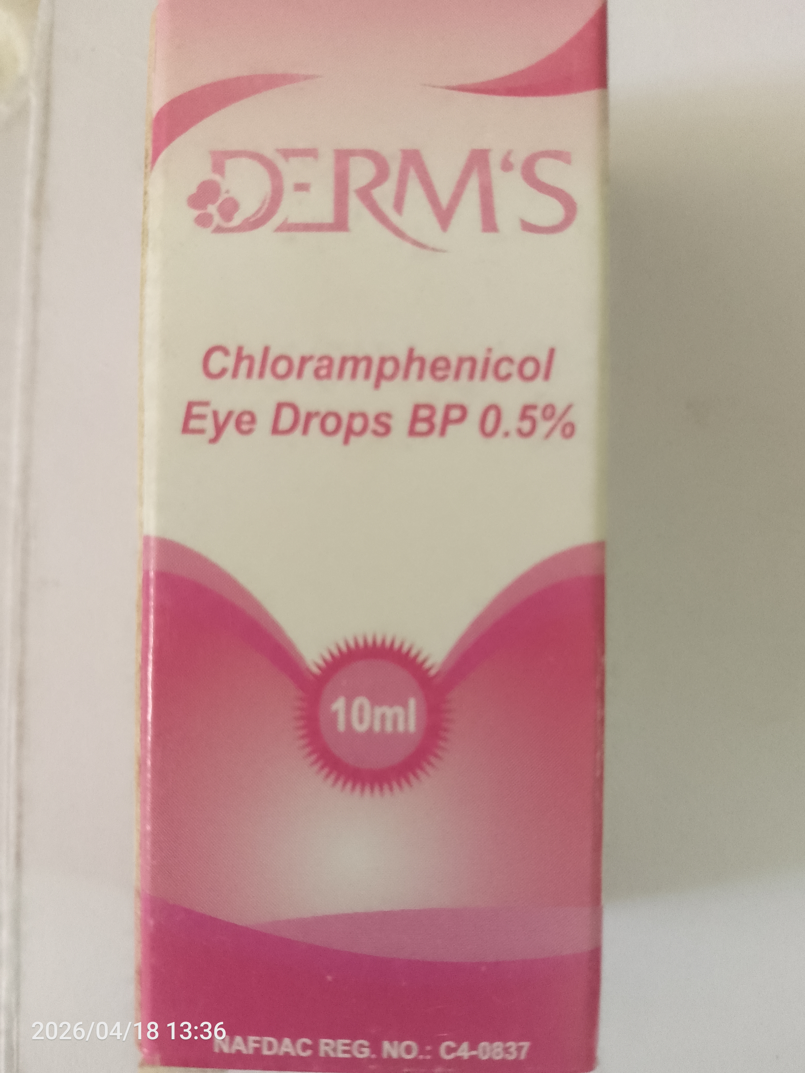 DERM'S Chloramphenicol Eye Drops