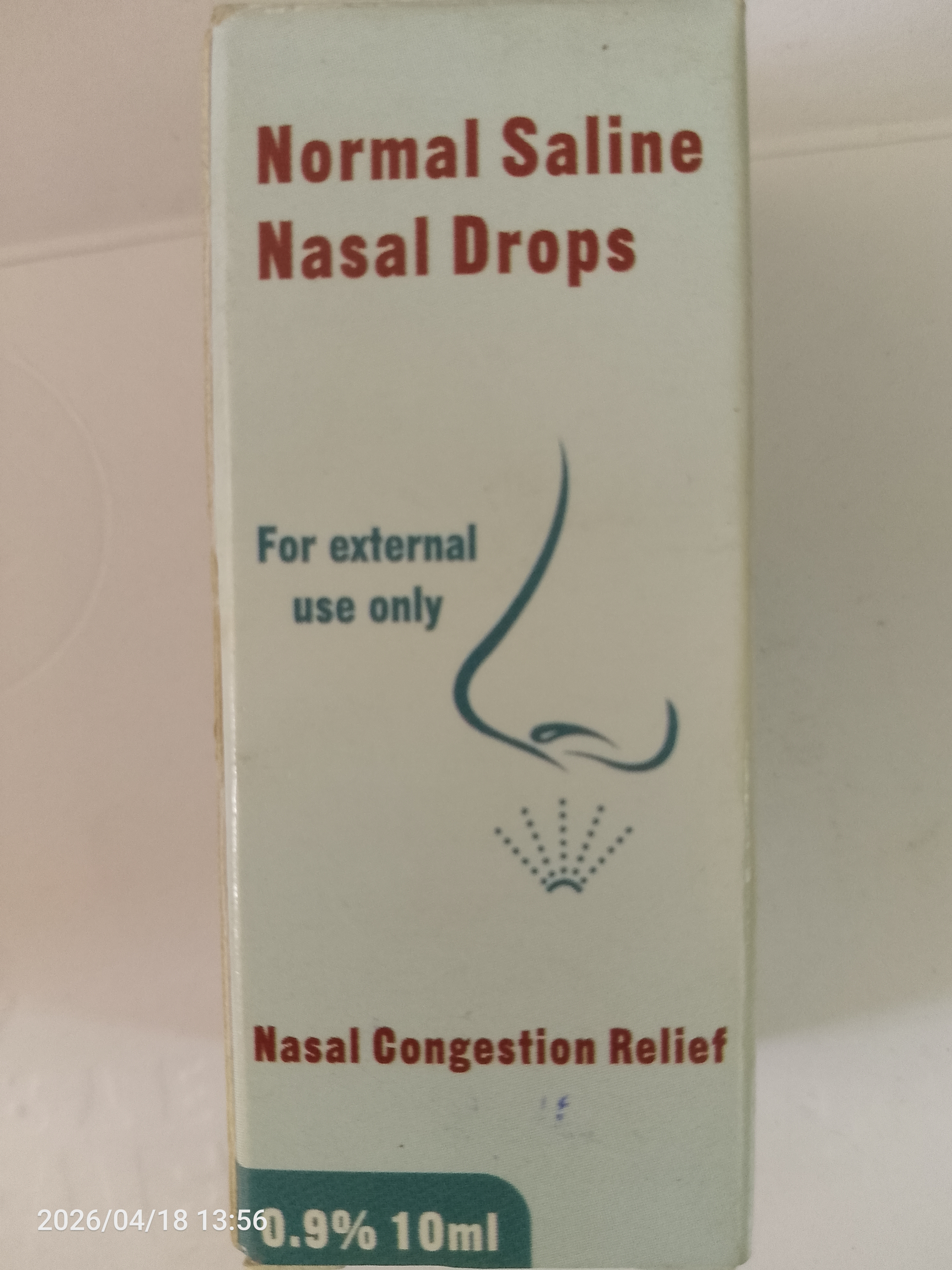 Normal Saline Nasal Drops