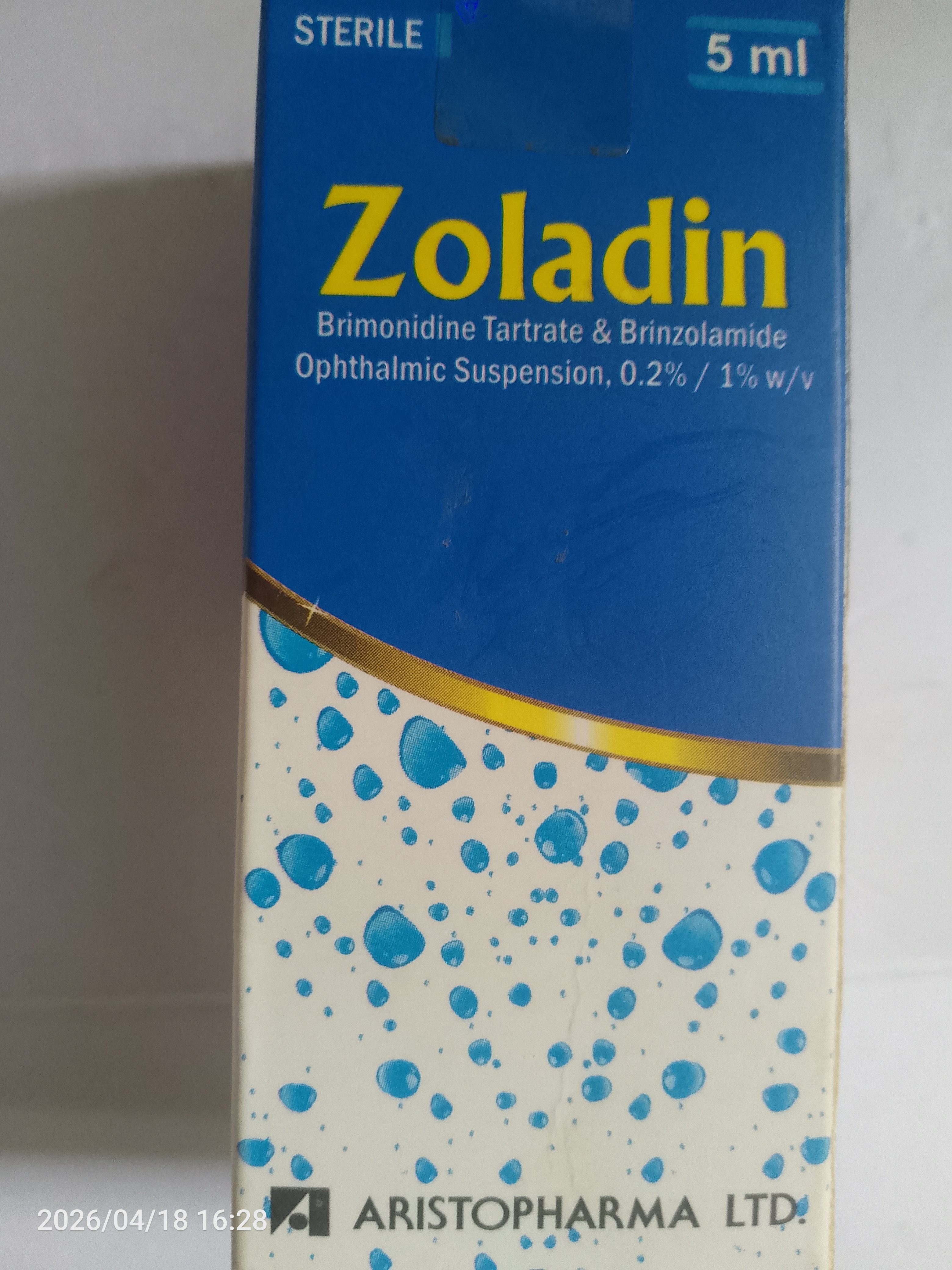 Zoladin Eye Drops